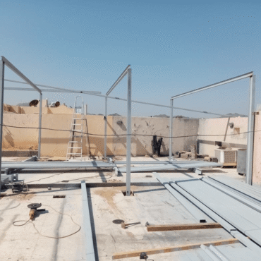 انشاء المباني والهياكل المعدنيه