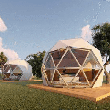 إنشاء القبب والأكواخ الخشبية