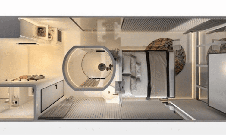 منزل الكبسولة الفضائية